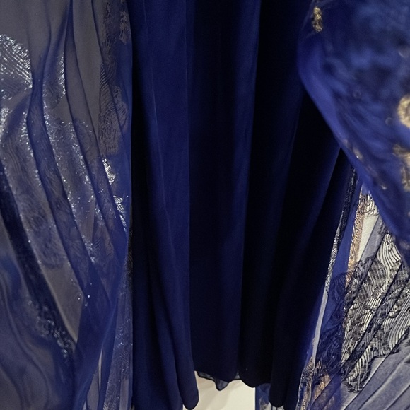 MSK Women's Embellishment Halter-Neck Pleated Maxi Dress Size 12 - Picture 12 of 17